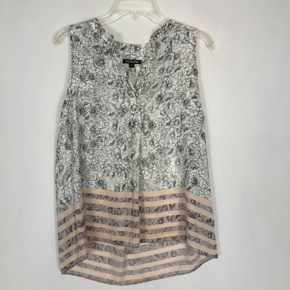 Alice Collection sleeveless floral blouse